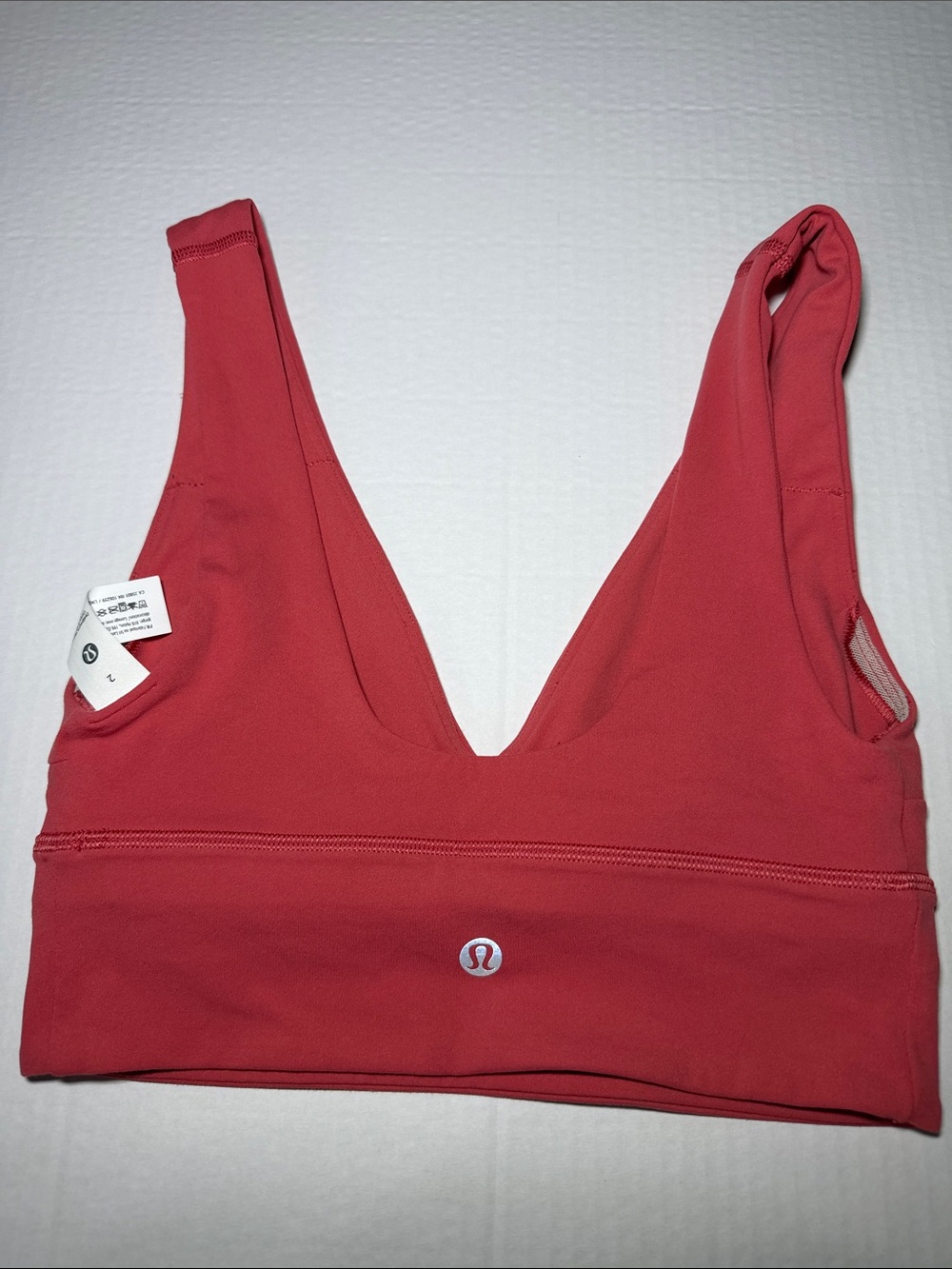 Lululemon Align V-Neck Bra Light Support, A/B Or C/D Lipgloss Size 2 View 3